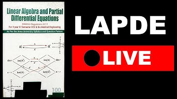 Live | MA8352 | linear algebra and partial differential equations important questions | CHROME TECH