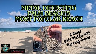 Metal Detecting Palm Beach's Most Popular Municipal Beach (Jewelry Found)