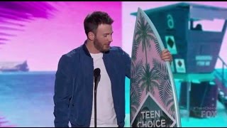 Chris Evans wins Choice Movie Actor - Teen Choice Awards 2016