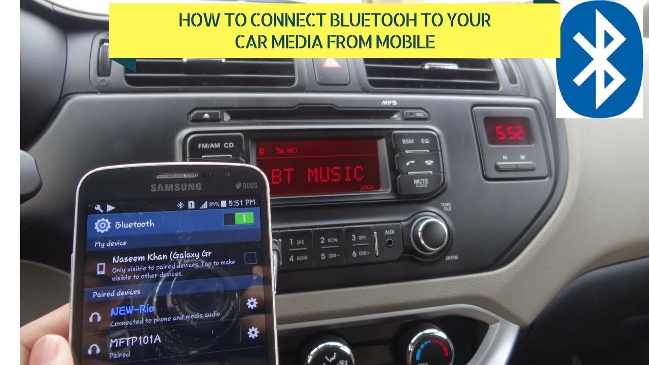 how to connect mobile to car audio system