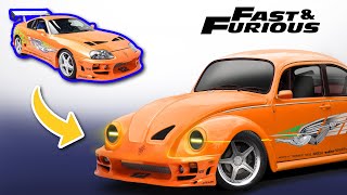 What if Fast & Furious Bryan O'Conner's Toyota Supra were made with Volkswagen Beetle