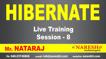 Hibernate Live Training | by Mr. Nataraj | Session-8