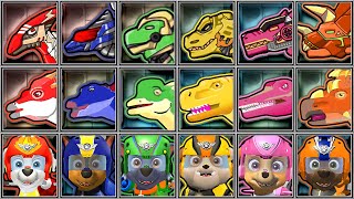 Dino Dana + Paw Patrol + Dino Robot Corps - Parasau/Tyranno/Stego/Spinosaurus/Tricera/Brachiosaurus