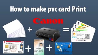 how to print pvc card by Cannon G2010 ,G1010, G3010 all linktank printer