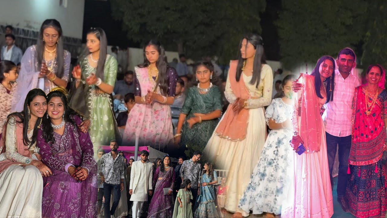 Wedding day-1...Garba night with family... sab ne bohot enjoy kiya...part-1