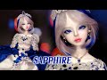 💙SAPPHIRE💙위드돌 올리비아를 사파이어 테마로 꾸며주기 Gemstone Repaint Custom OOAK Doll/Withdoll Olivia 딩가의 회전목마 (DINGA)