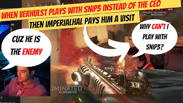 When VERHULST plays with SNIP3 INSTEAD of Tsm IMPERIALHAL #apex #imperialhal #apexlegendsclips