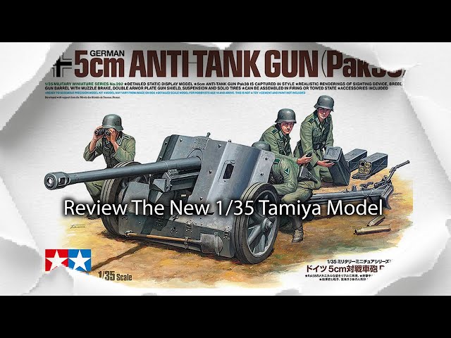 Review: German 5cm anti-tank gun Pak38 from Tamiya Model - YouTube