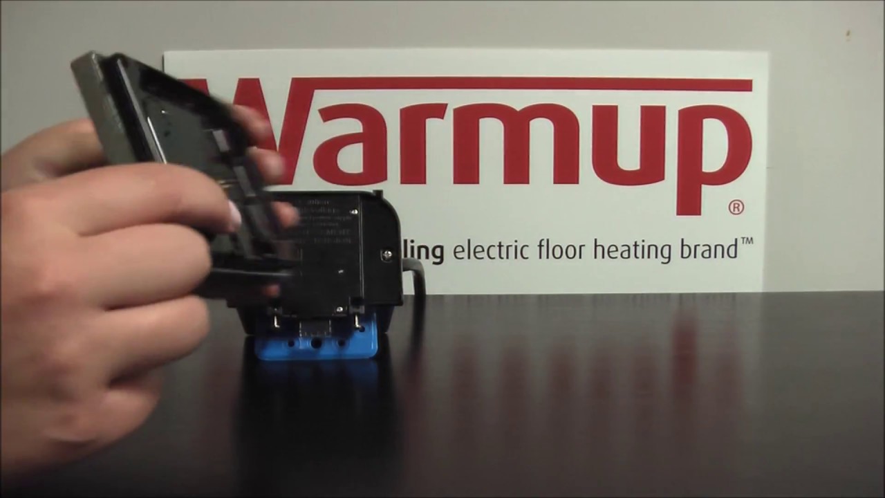 Warmup 4ie Thermostat Set Up Power Cycle Youtube