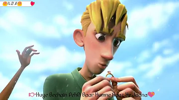 🎶Hue Bechain 😐 Pehli Baar Ye raaz hai jaana😆 (Animated l💖ve song )