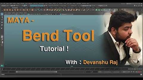 Bend tool in maya || in hindi || Devanshu raj
