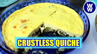 SKINNY Crustless Spinach & Mushroom Quiche🥚🧀WW Breakfast Prep- Weight Watchers - Pts Calories/Macros by AliciaLynn 578 views 2 months ago 9 minutes, 7 seconds