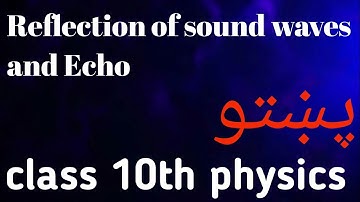 Reflection of sound waves and Echo || class 10th physics chapter 2 in pashto