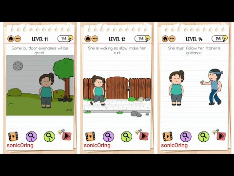 Brain test 2 fitness with cindy level 14 solution or walkthrough 