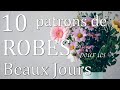 10 patrons de robes  coudre pour la belle saison 2024 