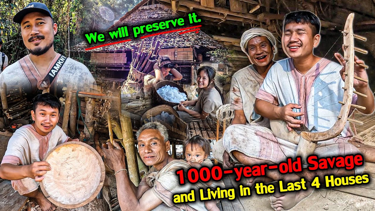 The 1,000-year-old savages fled to the outside world, leaving only four houses still holding on.🥺🏞️