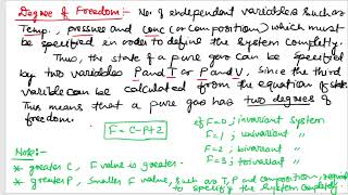 Phase equilibria | Degree of freedom | Phase diagram of water | in Physical chemistry