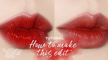 How to make this edit | Lips tutorial #1 | Ibispaint X | Bewitching Flower