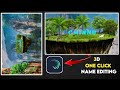 3d natural name art editing in alight motion alightmotion tutorial viral trending