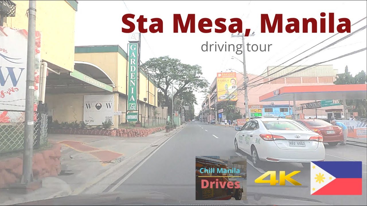 Leisure drive around Sta Mesa Manila Chill Manila Drives 4K YouTube