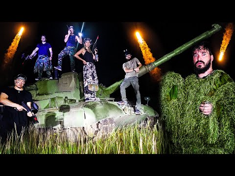 LETTING MY FRIENDS HUNT ME WITH A TANK! (TERRIBLE IDEA)