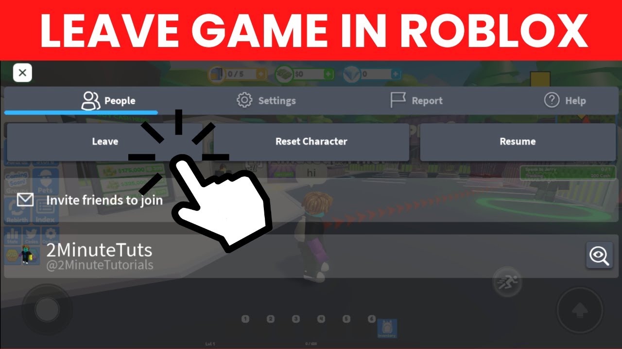 How To Leave A Roblox Game On Mobile EASY YouTube
