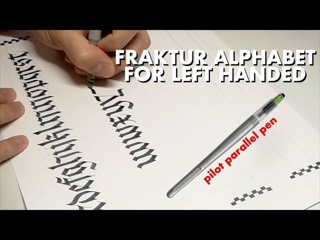 How to write Fraktur Lower Case | Calligraphy Alphabet A-Z