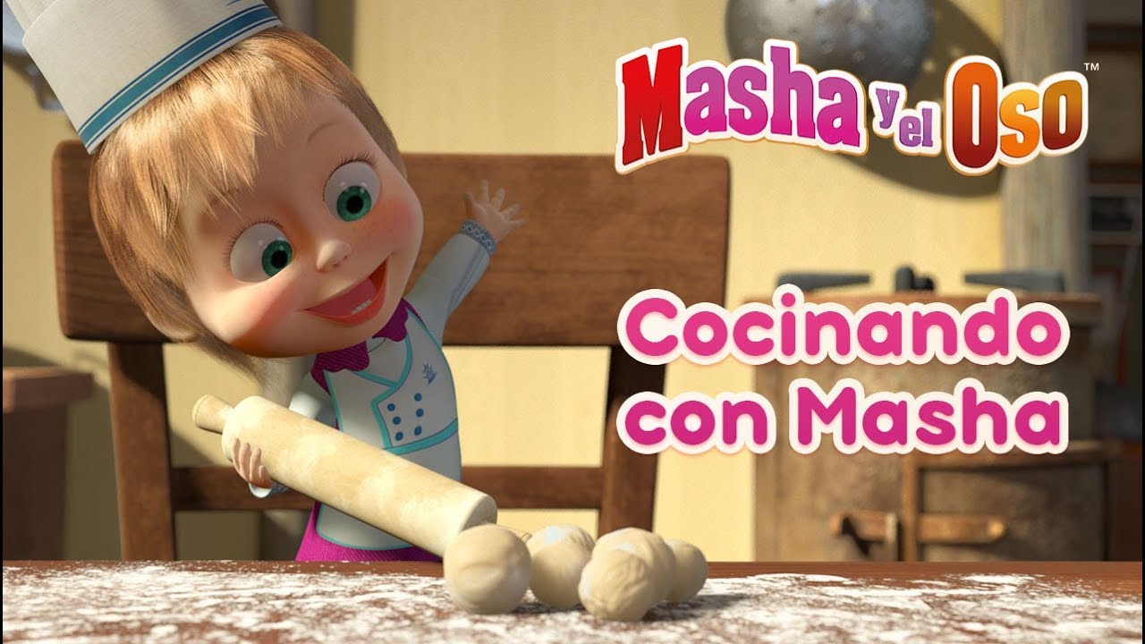 Leonardoda Proceso Prueba Masha y el Oso - Cocinando con Masha 🍔 - YouTube