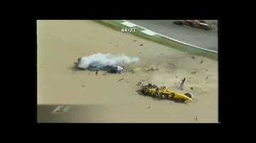A1 Ring but "there is Francesco Virgolini" - 2002 Austrian GP (Heidfeld-Sato Crash)