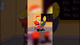 Santa training: Homer edition. Homer took the mall Santa job for the money now pray for the kids.