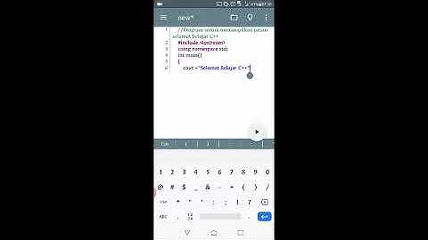 Perancangan C++ dengan Cxxdroid #2