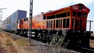 Double container freight Powered by WDG 6G - अंगद