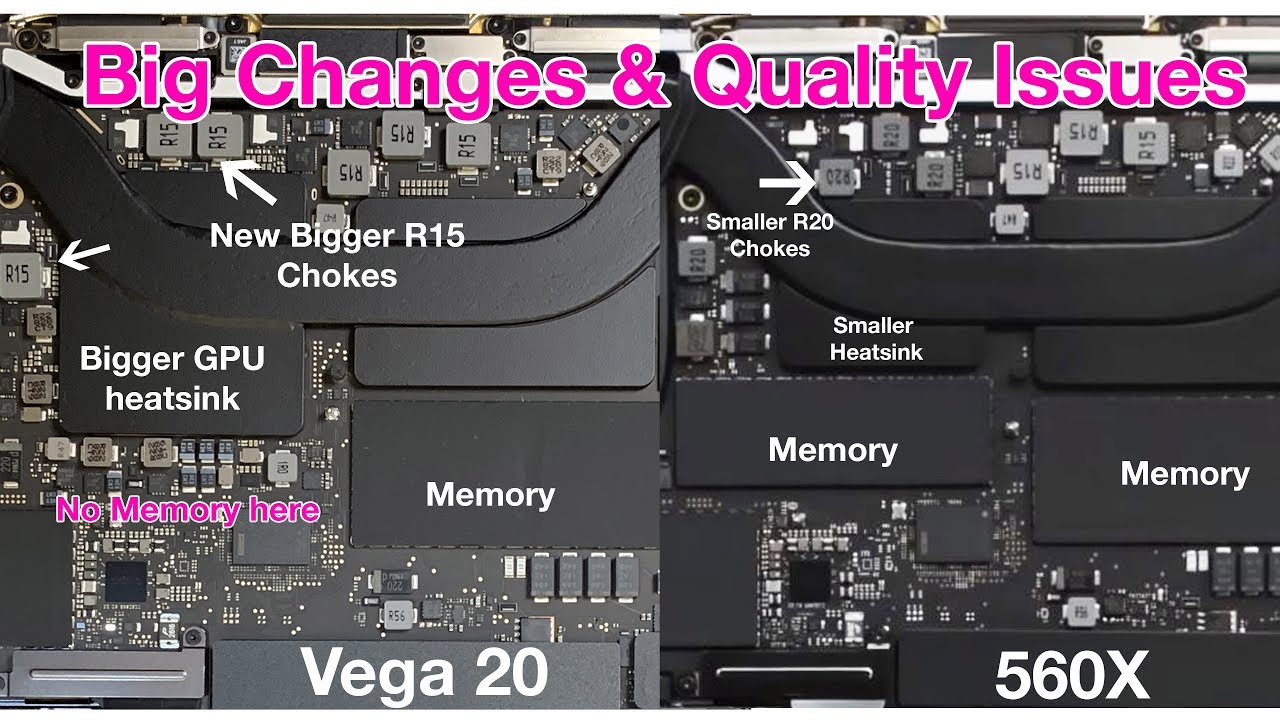 Changes Inside Vega  MacBook Pro  Vs X   Quality Issues with the   MacBook Pro