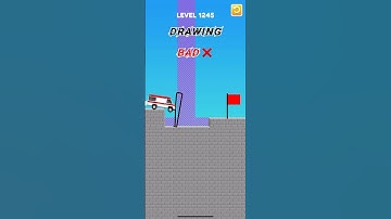 Draw bridge puzzle game level 1245 #gaming #drawing #Shorts