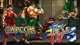 Final Fight 3 SFC -Guy and Mike Haggar Cooperate No Death ALL