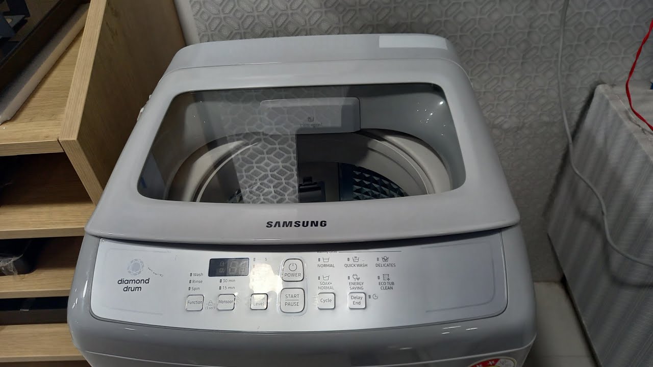 reviewofsamsungwm Review OF Samsung Top Load 6.5 kg Washing M WA65A4002GS -  YouTube