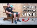 How to build a modern Adirondack chair // Outdoor Woodworking Plans