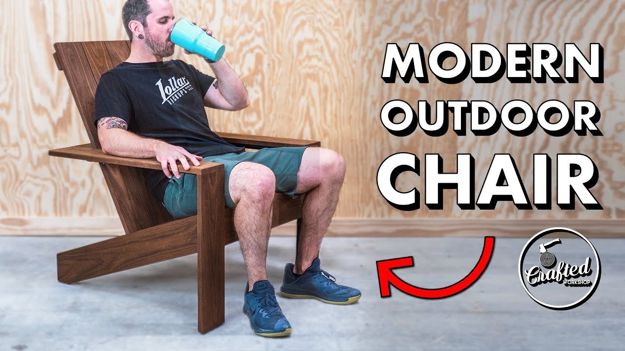 How to build a modern Adirondack chair // Outdoor ...