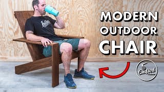 How to build a modern Adirondack chair // Outdoor Woodworking Plans