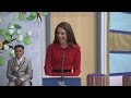 Kate's tribute to her parents during school visit
