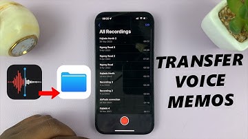 How To Transfer Voice Memos To Files App On iPhone