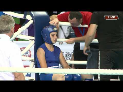 09-08-2019 თათია ბუკიას (70კგ)მეორე, უკვე ნახევარფინალური ორთაბრძოლა კრივში ევროპის U14 ჩემპიონატზე.