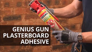 Genius Gun Plasterboard Adhesive vs 25kg Bag of Drywall Adhesive