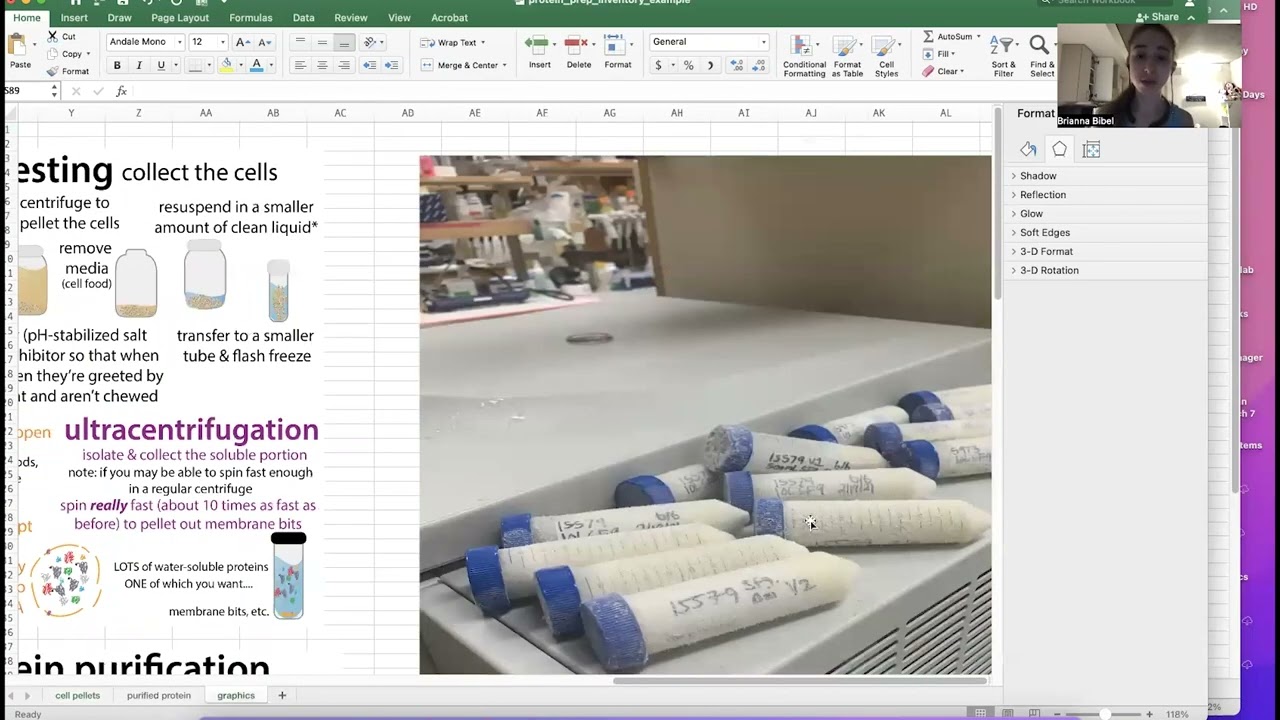 Protein prep inventory-ing: keeping a detailed inventory of cell pellets and purified proteins