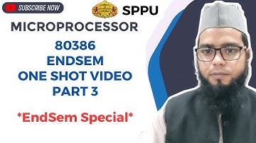 Full ENDSEM Preparation in 1.5 Hour!! PART 3 | 80386 microprocessor