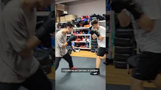 отработка встречных ударов #бокс #тренировка #удар #школабокса #тренер #boxing #boxingtraining