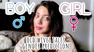 old wives tales gender predictions / surprise gender baby