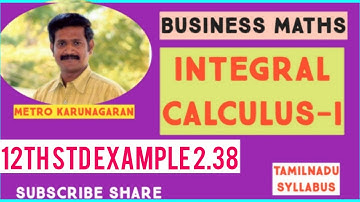 12th Std BM Ex.2.6 Example 2.38 Evaluate integration e²x (2x-1)/4x² dx