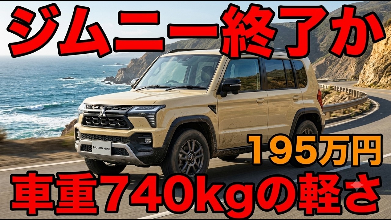 ついに判明】新型パジェロミニ復活決定！195万円で買える本格4WDの正体