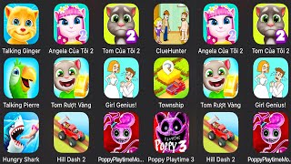 My Talking Ginger,My Talking Angela 2,My Talking Tom 2,Clue Hunter,Talking Pierre,Tom Gold Run